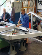 Upper part of a test structure for eROSITA