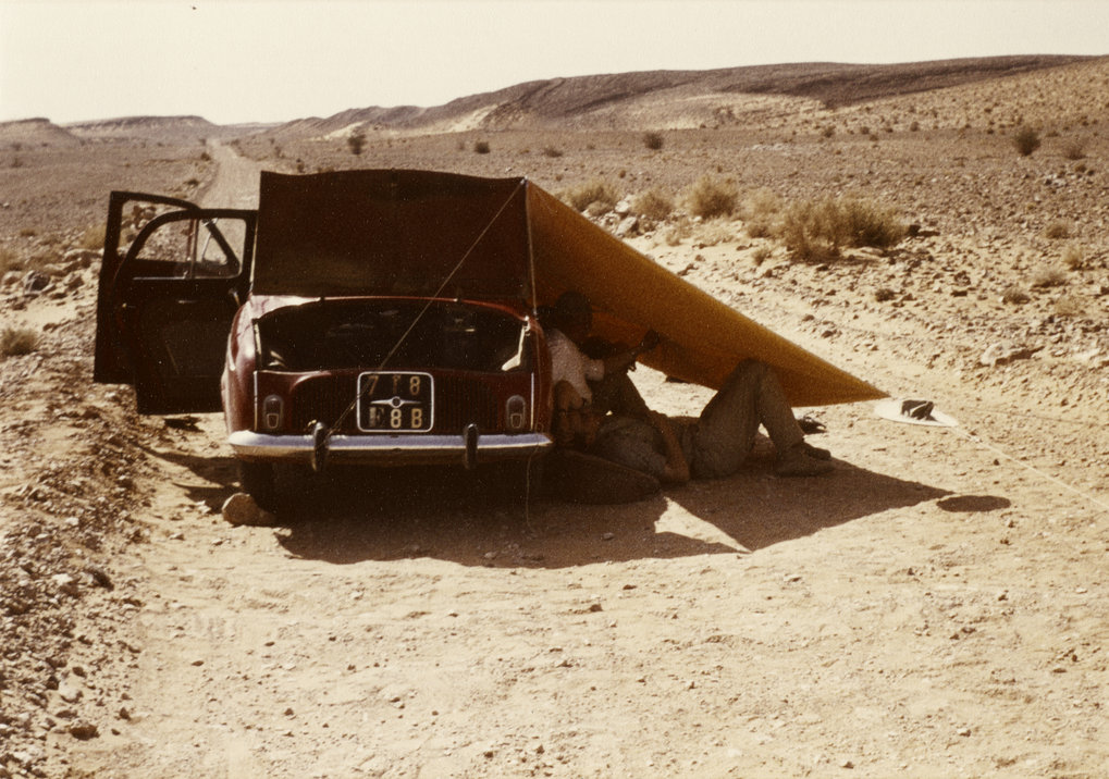 Reifenpanne in der Sahara1963