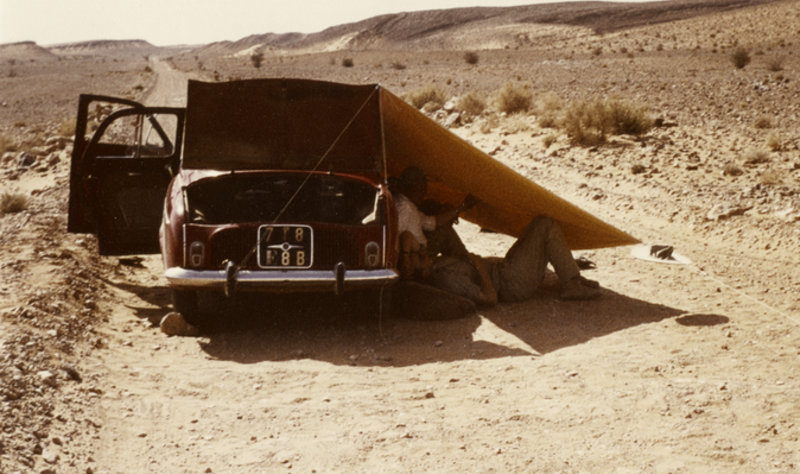 Reifenpanne in der Sahara1963