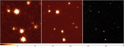 eRosita zoom of a ~6 arcmin region by side (for each cutout) which compares eROSITA, XMM and Chandra