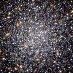 The core of the globular cluster Messier 13 is just 25 000 light-years away and measures about 145 light-years in diameter. It lies in the constellation Hercules and sometimes can even be seen with small binoculars.
<div>
<p> </p>
</div>