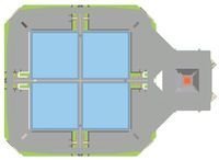 <p>Design of the WFI focal plane detector for ATHENA with the large area detector on the left-hand side (in blue color) and the fast timing detector on the right-hand side (in red color).</p>