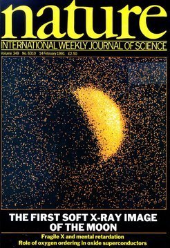 ROSAT's X-ray image of the Moon made it on the cover of Nature