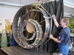 Versuchsaufbau einer Drehführung für GROND