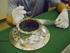 Multi-Layer Insulation Manufacturing
Attaching a multi-layer insulation on a flange of GROND