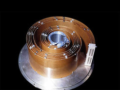 Laminating Technology
Laminate "Kevlar fibres 49" as cable carriers
Cable rotating unit of the focal instrumentation of the ROSAT satellite