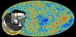 Der kosmische Mikrowellenhintergrund, aufgenommen mit dem Planck-Satelliten.