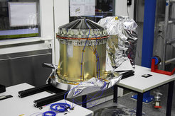 Eins von sieben Flugmodel-Spiegelmodulen für eROSITA in Vorbereitung auf den Vbrationstest