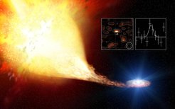 Bild Copyright: ESA and Justyn R. Maund (University of Cambridge) / MPE; Collage: MPE