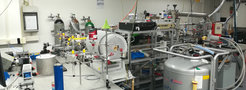 Photo of the experimental layout and accessory equipment.