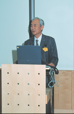 Yasuo Tanaka am MPE bei der Feier zu seinem 70. Geburtstag.