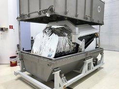 Figure 13: On December 23, 2016, the packed eROSITA is ready to be sent to Russia.