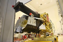 Figure 17: The completed #SpektrRG is ready to go. First to the steppe of Baikonur. (Credit Roscosmos).