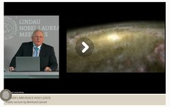 Reinhard Genzel gave a public talk at the Nobel Laureates Meeting in Lindau (see link below.)