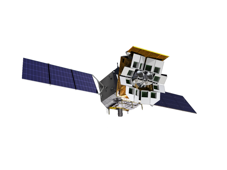 An illustration of the EP satellite.