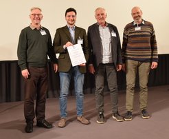 Andreas Burkert, Riccardo Arcodia, Peter Predehl and Stephan Paul (left to right) at the award ceremony at Kloster Seeon.