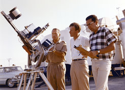 Vorbereitung auf die Beobachtung von Ionenwolken 1966: Hans Neuss, Reimar Lüst, Gerhard Haerendel