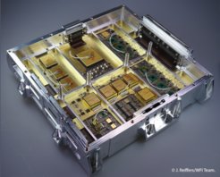 The heart of the Detector Electronics of the Athena Wide Field Imager (WFI) is formed by a Frame Processing Module (FPM), which digitises and processes all analogue output signals of the Camera Head. The photo shows a prototype of the FPM hardware based on Field Programmable Gate Arrays (FPGAs).